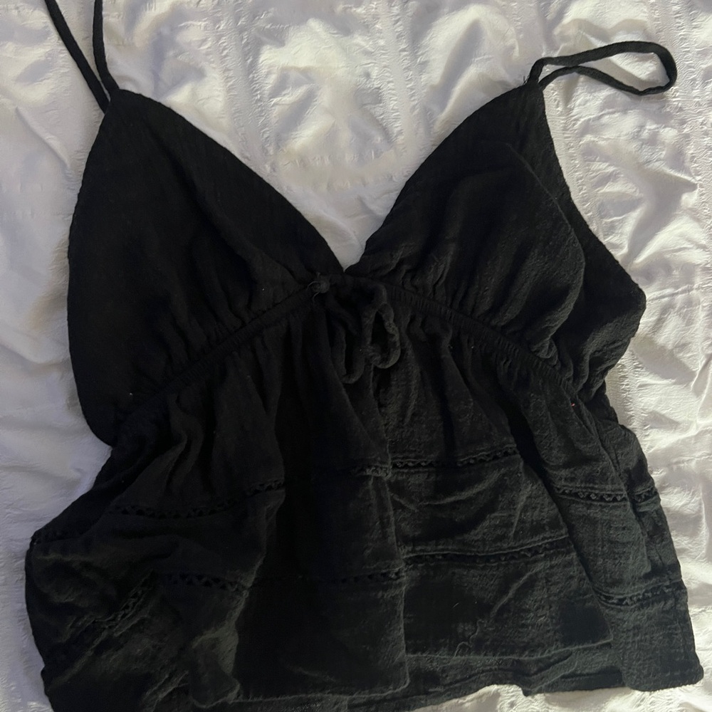 Wild Fable Black Babydoll Tank Top